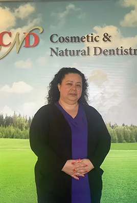 Nancy, front desk assistant at Cosmetic & Natural Dentistry, PC